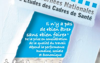 16ème Journées Nationales d'Etudes des Cadres de Santé