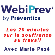 "Les 20 minutes sur la souffrance au travail" – Webinaires de Marie Pezé sur WebiPrev'