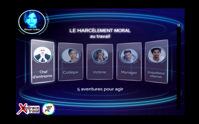 Le 1er décembre 2021, venez tester le Serious Game sur le harcèlement moral au salon Préventica Paris