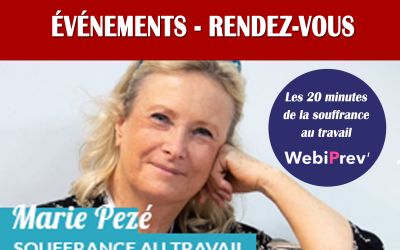 Webinaire de Marie Pezé le 12 avril à 11h30 : « Burn-out partout Burn-out nulle part »