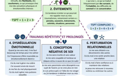[INFOGRAPHIE] Trouble de stress post-traumatique (TPSD) – symptômes principaux et signes associés