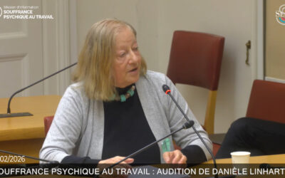 [VIDEO] Souffrance psychique au travail : audition au Sénat de Danièle LINHART, sociologue du travail