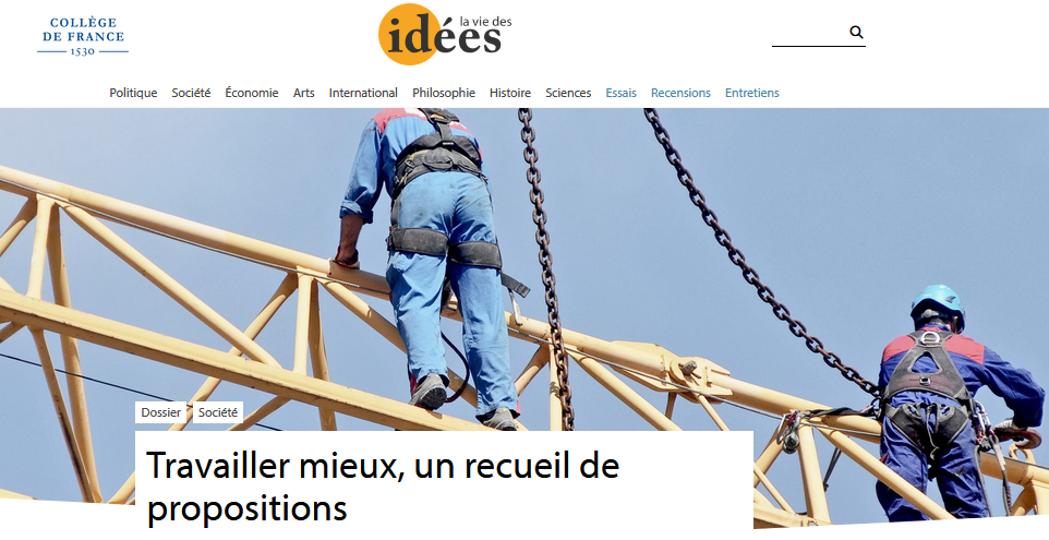 Travailler mieux, un recueil de propositions