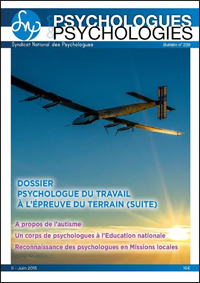 Psychologue du travail à l'épreuve du terrain