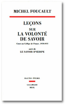 Leçons sur la volonté de savoir
