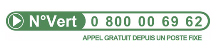Numéro vert SMART 0800 00 69 62